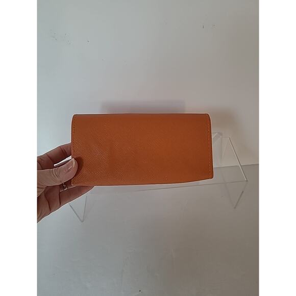 Tory Burch Glasses Sunglasses Case Glasses Case Authentic Orange / Gold - Picture 7 of 8